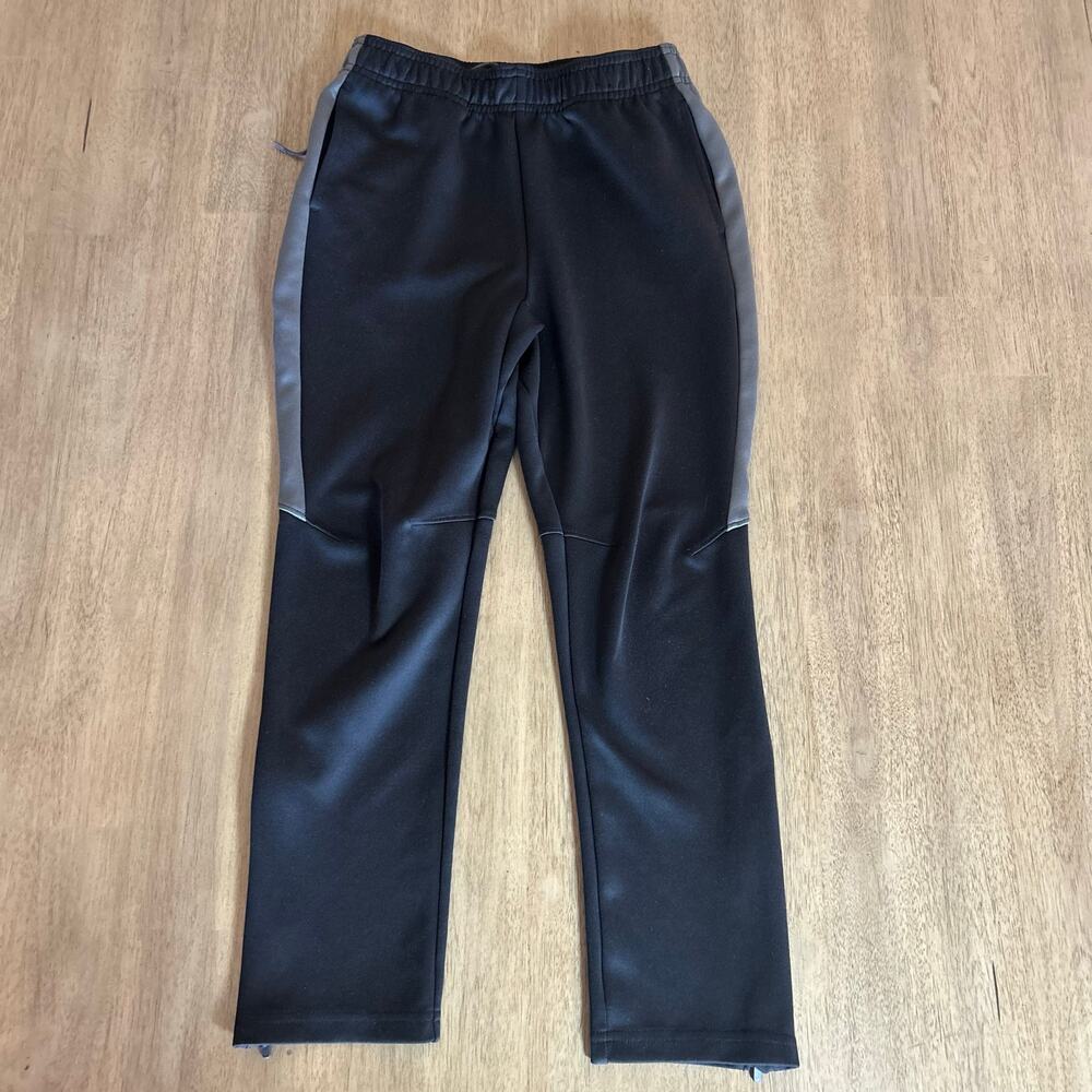 All In Motion Boys Black Gray Drawstring Zip Ankle Athletic Pants M (8/10)